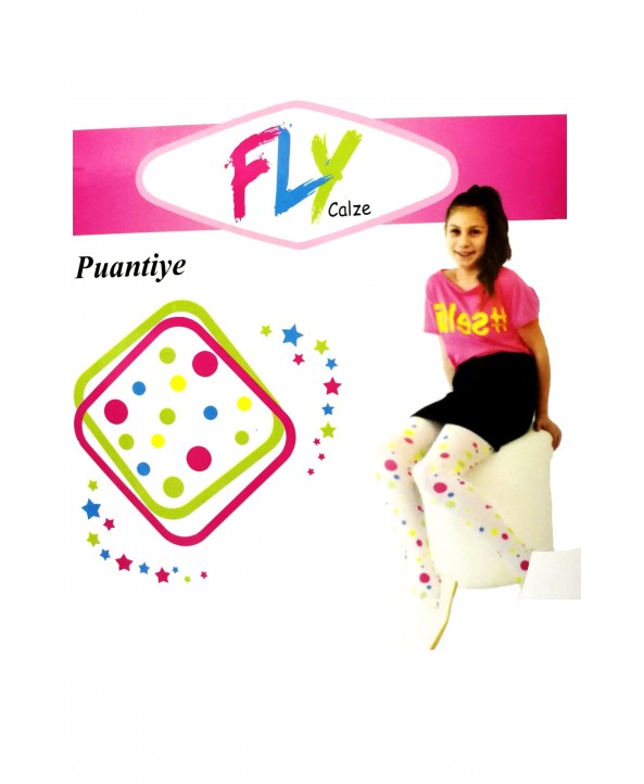 Fly детски фигурален чорапогащник Puantiye Fly детски фигурален чорапогащник Puantiye